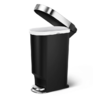 Cubo 40L Slim Negro con Pedal
